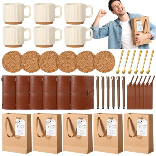 Brown Baby Shower Gift Set with Mugs, Coasters, Notebooks & More