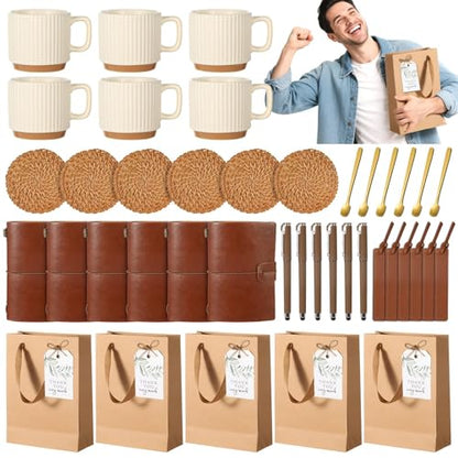 Brown Baby Shower Gift Set with Mugs, Coasters, Notebooks & More