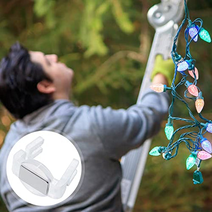 Christmas C9 Light Clips with Magnets 100 Pieces for Outdoor Holiday Decorations