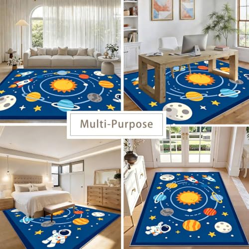 Solar System Space Rug 6x9ft Play Carpet for Kids Learning - Variation of THIS listing
