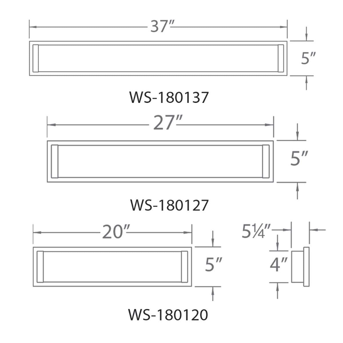 WAC Lighting, Metro 20in LED Energy Star Bathroom Vanity & Wall Light 3000K in Chrome