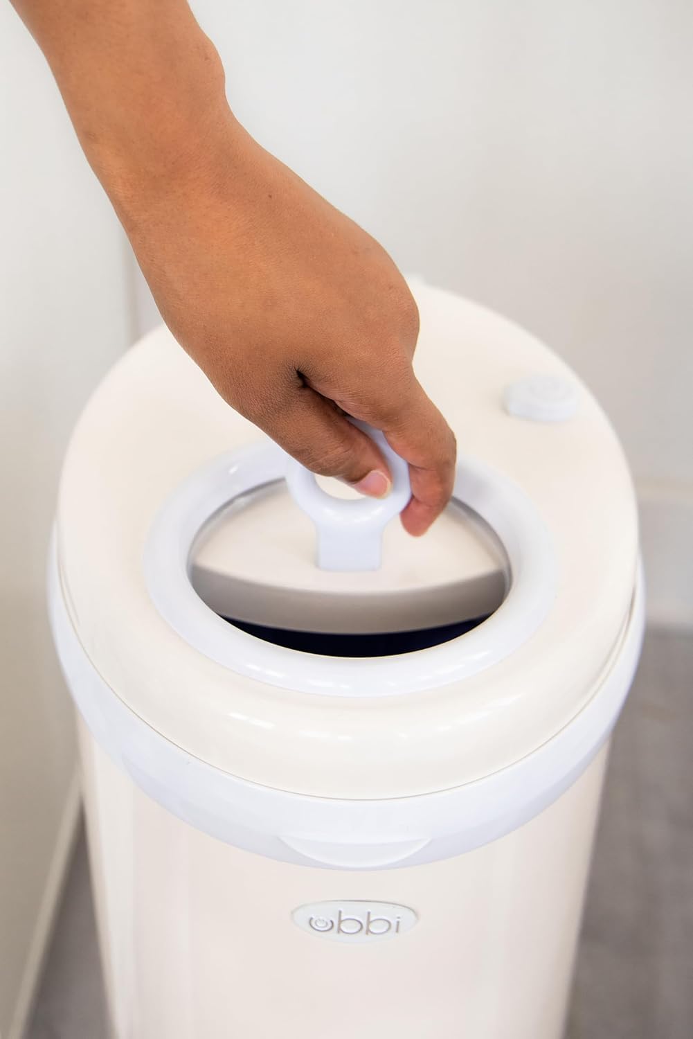 Ubbi Steel Diaper Pail - Odor Locking Design, No Special Bags Needed | Award-Winning Ivory Color