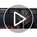Lighted Birch Tree Christmas Decorations - 2FT Mini LED Tree with Timer, Indoor Table Centerpiece