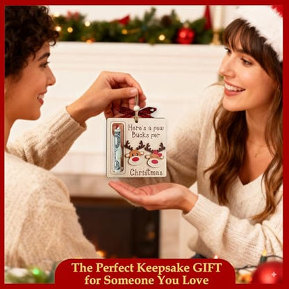 Christmas Money Holders for Cash - Here's a Few Bucks for Christmas Ornament Gift
