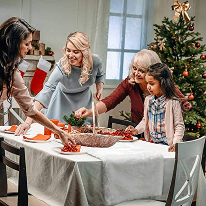 Christmas Faux Fur Table Runner 72 x 15 Inch White Holiday Decor