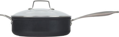 Le Creuset Non-Stick Ceramic Sauté Pan - 4.25 Qt with Glass Lid for Effortless Cooking