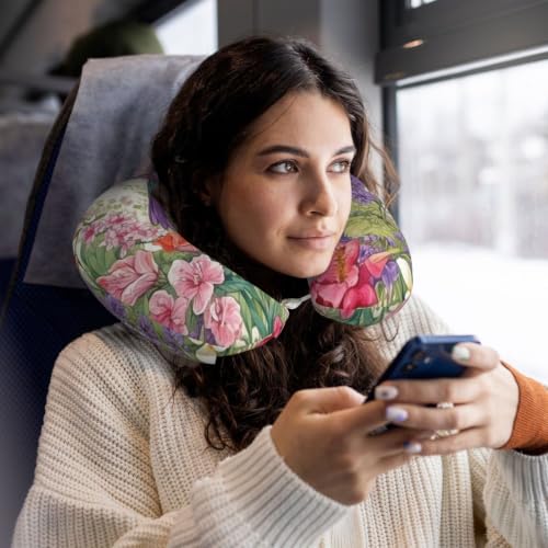 Memory Foam Travel Pillow U Shape Neck Support for Airplanes & Travel