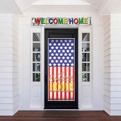Metallic Welcome Home Fringe Banner Party Accessory (1 count) (1/Pkg)