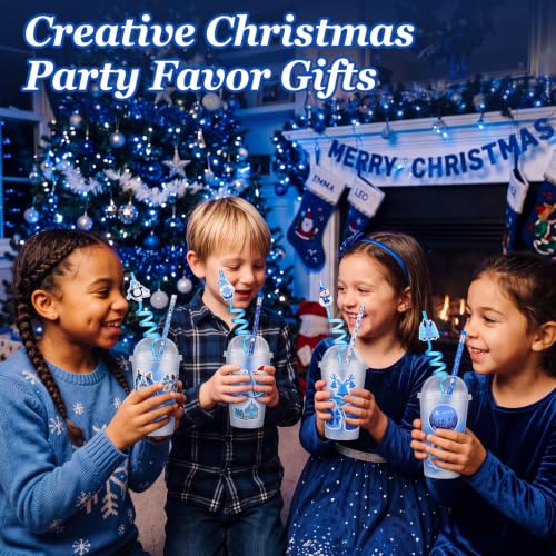 Christmas Party Favors Set - Snowman Variation - Cups, Stickers, Bracelets & More