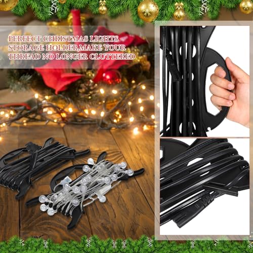 Christmas Light Storage Holder Reel - Black, 36 Pack