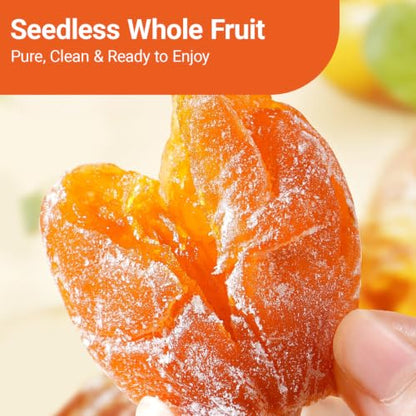 Dried Loquat Slices with Bamboo Salt - Seedless, No Sugar, 8.81 Oz Snack