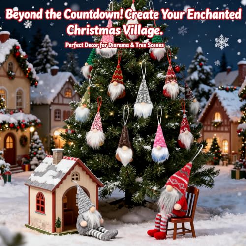 Christmas Gnome Advent Calendar 2026 - Long Leg Plush Gnome Figurines Set