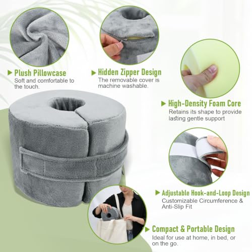 Foot Elevation Pillow with Ankle Support Cushion for Bed Sleep