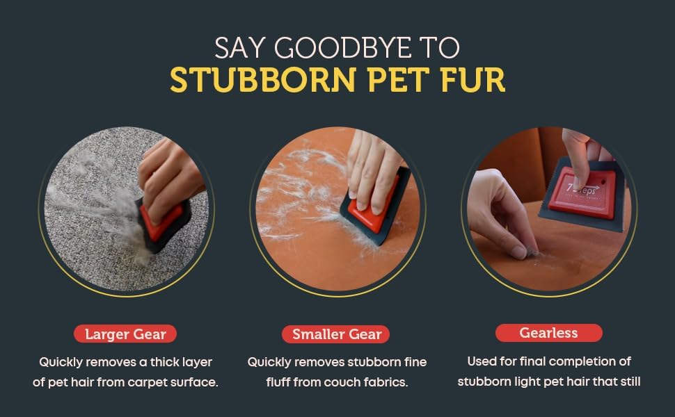 Skiennix Mini Pet Hair Lint Remover - Effective Dog & Cat Fur Detailer for Auto & Home Use