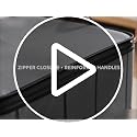 180L Large Capacity Storage Bag with Zipper for Moving & Organization
