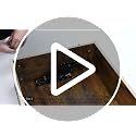 Wood Lift Top Coffee Table with Hidden Storage Shelf - Black, 39.5 In