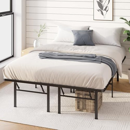 Zinus 16 Inch SmartBase Deluxe Mattress Foundation/ 2 Extra Inches high for Under-Bed Storage/Platform Bed Frame/Box Spring Replacement/Strong/Sturdy/Quiet Noise-Free, Cal King