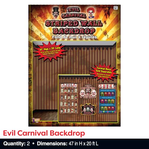 Evil Carnival Party Decorations Kit - Halloween & Themed Event Supplies