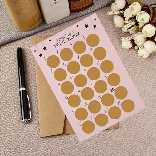 Funny Christmas Scratch Card Advent Calendar - Naughty Holiday Surprise Gift
