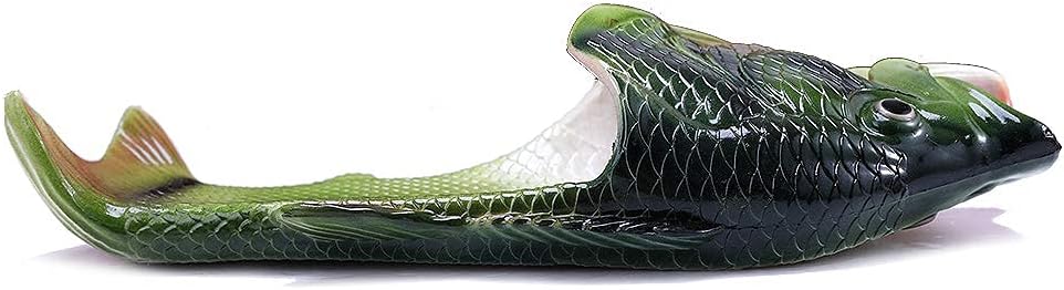 Skiennix Unisex Fish Slippers - Comfortable Bass Sandals for Fun Indoor/Outdoor Wear