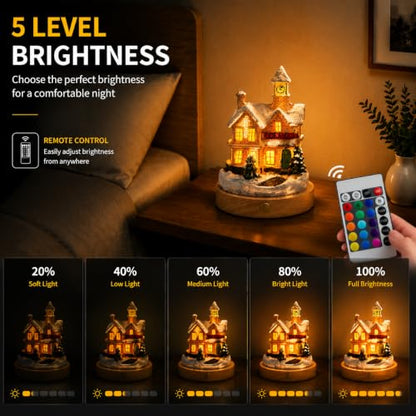 Rechargeable LED Mini House Night Light with Remote Control