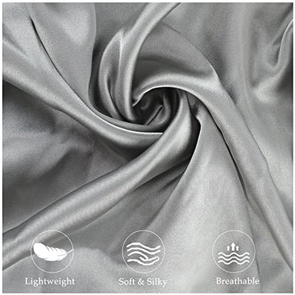 7x11 Inch Satin Pillowcase Set - Soft, Hidden Zipper, 2-Pack