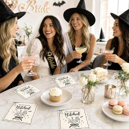 Halloween Cocktail Napkins 50 Pack - Witch Party Table Decor