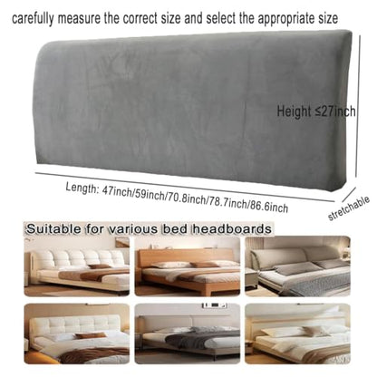 Green Headboard Protector Cover 70.8 Inch All-Inclusive Stretch Bed Slipcover