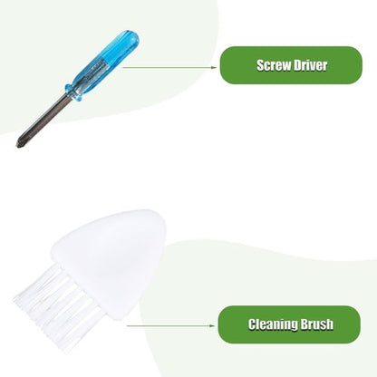 LOVECO Replacement Parts for iRobot Roomba E, I & J Series - 2 Rubber Brushes, 8 Filters, 8 Brushes