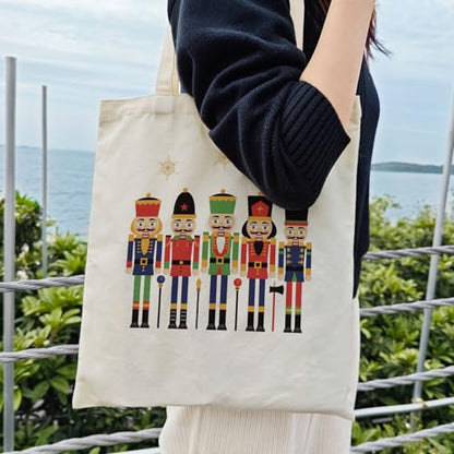 Cotton Canvas Tote Bag for Women - Reusable Grocery, Beach, Travel, 14x16 Inches