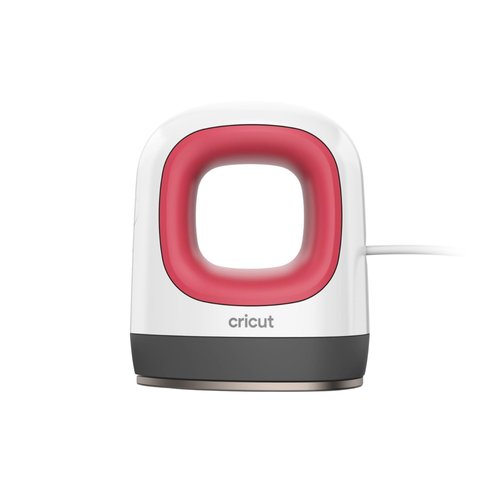 Cricut EasyPress Mini Heat Press for Pressing Small Objects Like Shoes, Stuffed Animals, Hats & More, 3 Heat Settings & Precision Tip, Ceramic-Coated Heat Plate, Compact & Lightweight, Raspberry