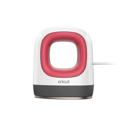 Cricut EasyPress Mini Heat Press for Pressing Small Objects Like Shoes, Stuffed Animals, Hats & More, 3 Heat Settings & Precision Tip, Ceramic-Coated Heat Plate, Compact & Lightweight, Raspberry