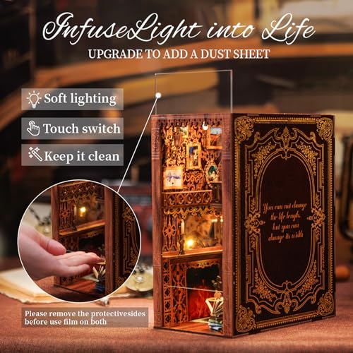 Eternal Bookstore Book Nook Kit Library - DIY Miniature Booknook for Adults