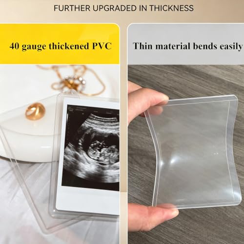 4x6 Side-Loading Ultrasound Photo Protector Case for Sonogram Pictures - Pregnancy Memory