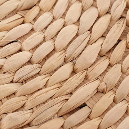Meditation Floor Cushion Seat Pillow Natural Straw & Sponge Rustic Japanese Style