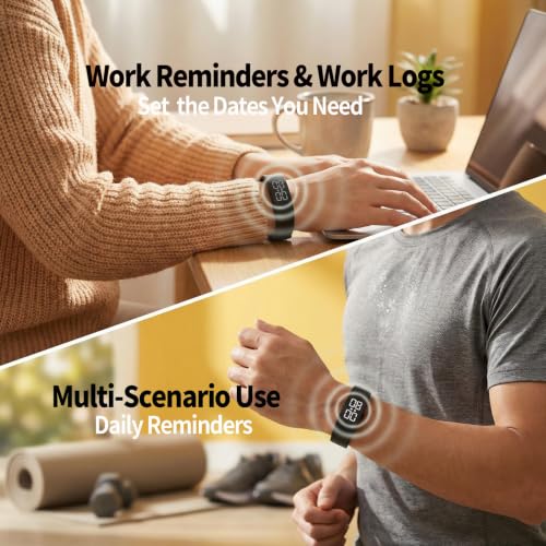 Vibrating Alarm Wristband for Heavy Sleepers Silent Wake-Up Clock