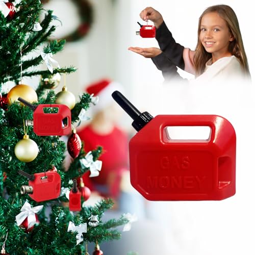 Mini Gas Can Ornament Money Holder - 2026 Christmas Decor - 1 Pack
