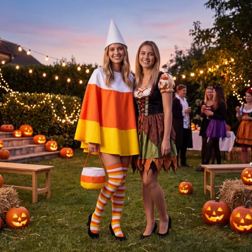 Halloween Candy Corn Costume for Adult Women - Costumes & Accessories