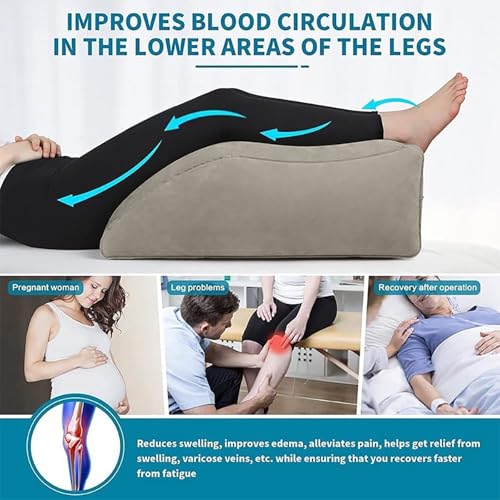 24.8 Inch Memory Foam Leg Support Pillow for Elevation & Comfort