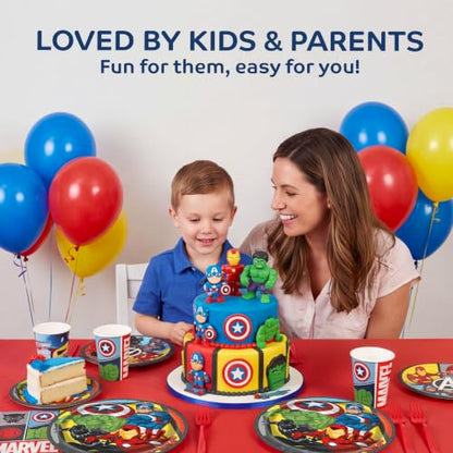 Avengers Birthday Party Plates Napkins Cups Set for Kids Celebration