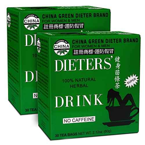 China Green Dieters Tea?by Uncle Lee - Detox Tea with Senna Laxative, Constipation Relief for Adults, Supports A Healthy Weight, Caffeine-Free Herbal Tea Bags, 30 Count (Pack of 2)