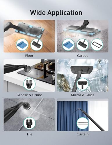 High Pressure Steam Cleaner with 60PSI & 293°F Steam – Taupe