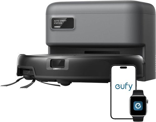 Eufy C10 Robot Vacuum - Self-Emptying with Advanced Smart Mapping & LiDAR Navigation | 2.85-Inch Slim Design, Powerful Suction for Pet Hair