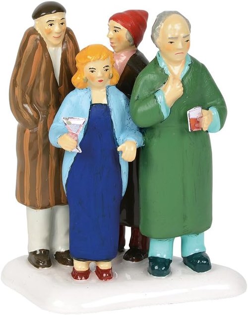 Department 56 Snow Village Figurine - National Lampoon's Christmas Vacation "Freezing Our Baguettes Off" | 3.25 Inch, Multicolor