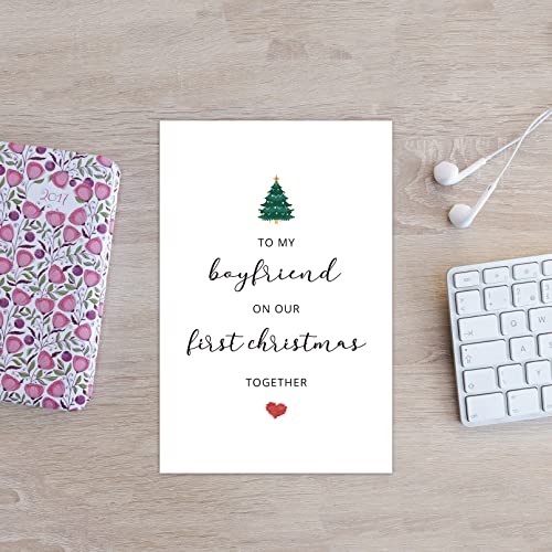 First Christmas Card for Boyfriend - To My Boyfriend on Our First Christmas - Variation #4