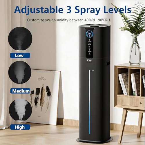 Large Room 9L Smart Humidifier with App Control and Remote - Black