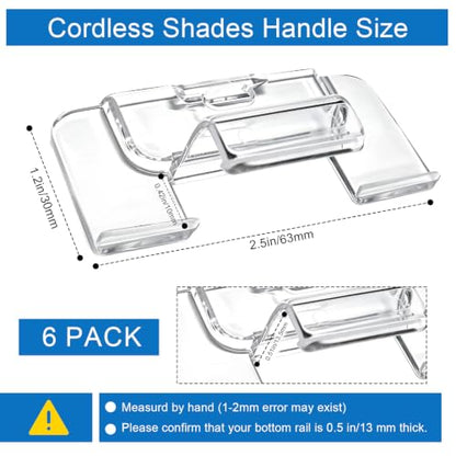 Cordless Shade Handle for Honeycomb Cellular & Pleated Shades - 3/4"