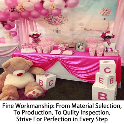Sequin Rectangle Tablecloth 90x132 Inches Hot Pink Glitter Linen for Weddings & Parties - Variation: Hot Pink / 132" x 90"