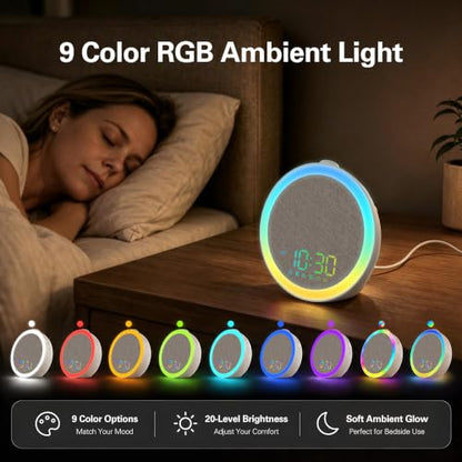Heavy Sleepers Alarm Clock with Wireless Bed Shaker & 116dB Sound
