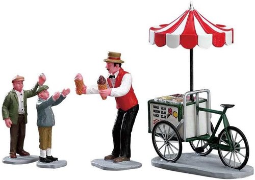 Lemax - Gelato Cart Set | Perfect for Summer Parties & Events - 4 Piece Collection